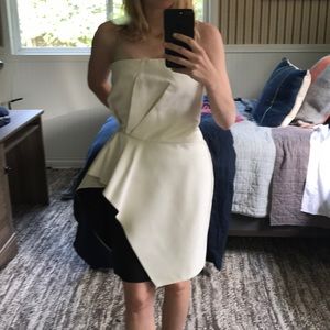 Halston heritage tuxedo dress